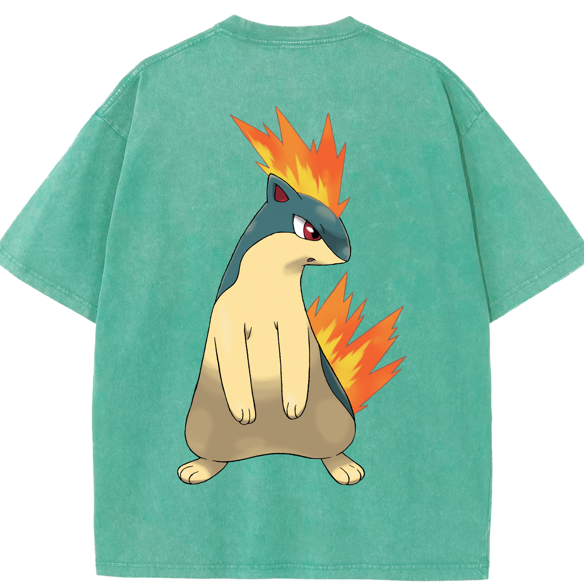 （画像用） ポケットモンスター Pokémon 綿100% ヴィンテージ風 半袖Tシャツ（背面プリント）